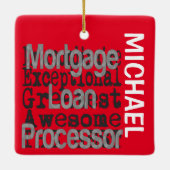 Ornement En Céramique Processeur de prêt hypothécaire Extraordinaire PER (Dos)