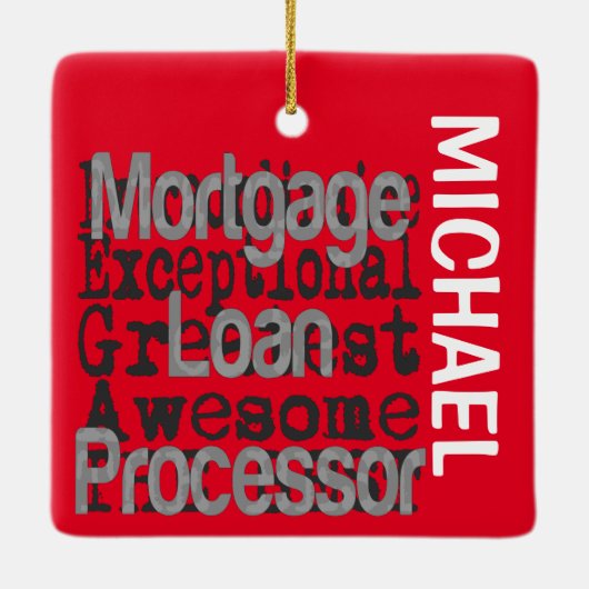 Ornement En Céramique Processeur de prêt hypothécaire Extraordinaire PER (Dos)
