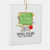 Ornement En Céramique Professeur de lecture (Droite)