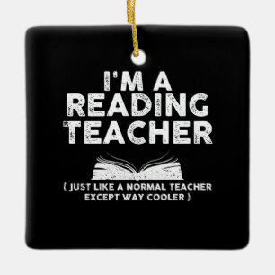 Ornement En Céramique Professeur de lecture - Je suis un professeur de l