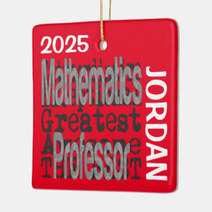 Ornement En Céramique Professeur de Mathématiques Extraordinaire SUR MES