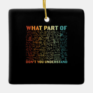 Ornement En Céramique Professeur De Mathématiques Quelle Partie Des Mat