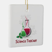 Ornement En Céramique Professeur de sciences, expériences Joyeux Noël (Droite)