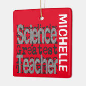 Ornement En Céramique Professeur de sciences Extraordinaire CUSTOM (Gauche)