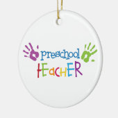 Ornement En Céramique Professeur préscolaire (Gauche)