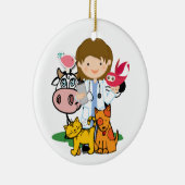 Ornement En Céramique Professions - Vétérinaire - SRF (Droite)