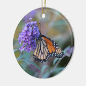 Ornement En Céramique Profil de papillon de monarque (Gauche)