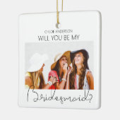 Ornement En Céramique Proposition d'aide-ménagère pour photo double face (Gauche)