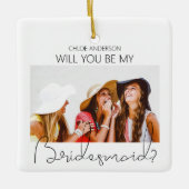 Ornement En Céramique Proposition d'aide-ménagère pour photo double face (Devant)