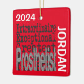 Ornement En Céramique Prosthetist Extraordinaire CUSTOM (Gauche)