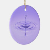 Ornement En Céramique Purple Water Drop Reflection Limitless Ocean Love (Droite)