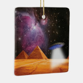 Ornement En Céramique Pyramides égyptiennes Gizeh rencontre espace et OV (Droite)