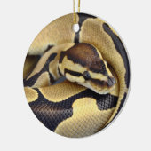 Ornement En Céramique Python jaune et noir 3 de boule (Gauche)