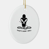 ORNEMENT EN CÉRAMIQUE QUADS - TENORS - C'EST COMME ÇA QUE JE ROULE (Droite)