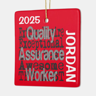 Ornement En Céramique Quality Assurance Worker Extraordinaire PERSONNALI
