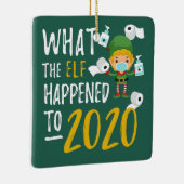 Ornement En Céramique Quarantine 2020 Christmas Lockdown Elf (Droite)