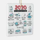 Ornement En Céramique Quarantine Christmas Funny Year 2020 (Droite)
