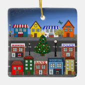 Ornement En Céramique Quartier de la petite ville (Devant)