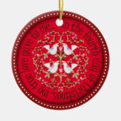 Ornement En Céramique Quatre oiseaux appelants (Devant)