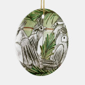 Ornement En Céramique Quatre oiseaux appelants (Droite)