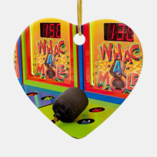 Ornement En Céramique Quel Jeu Mole Arcade (Devant)