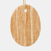 Ornement En Céramique Queue blanche Buck Tête de cerf Bois Grain (Dos)