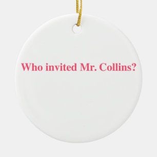 Ornement En Céramique Qui invitent M. collins