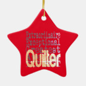 Ornement En Céramique Quilter Extraordinaire (Dos)