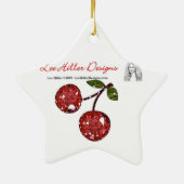 Ornement En Céramique RAB Rockabilly Zebra Imprimer noir et blanc (Dos)