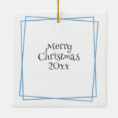 Ornement En Céramique Racoon Magique Enchantée Forêt de Noël (Dos)