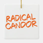 Ornement En Céramique Radical Candor Holiday Ornament (Dos)