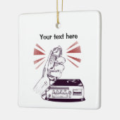 Ornement En Céramique Radio amateur (Gauche)