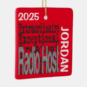 Ornement En Céramique Radio Host Extraordinaire CUSTOM (Droite)