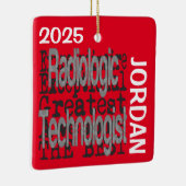 Ornement En Céramique Radiologic Technologist Extraordinaire CUSTOM (Droite)