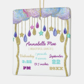 Ornement En Céramique Rainbow Cloud Gold Parties scintillant Bébé Statis (Gauche)