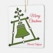 Ornement En Céramique Raincross - Corinne Renee Design avec Joyeux Noël (Gauche)