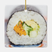 Ornement En Céramique Râle de sushi Poisson et riz (Dos)
