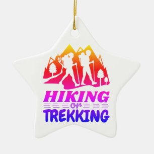 Ornement En Céramique Randonnée ou trekking