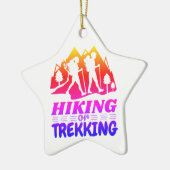 Ornement En Céramique Randonnée ou trekking (Gauche)