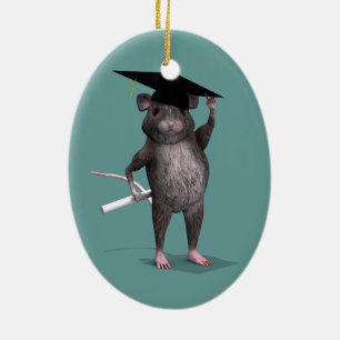 Ornement En Céramique Rat Le Plus Intelligent De La Ville