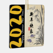 Ornement En Céramique Rats de bambou d'origine Peinture Wings en Sq chin (Droite)