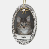 Ornement En Céramique Rawr ! Les premières rayures d'animaux noirs de No (Gauche)