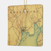 Ornement En Céramique Recherche Maine Map 1915 (Gauche)