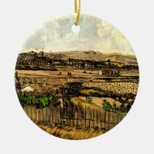 Ornement En Céramique Récolte en Provence Montmajour par Vincent van Gog