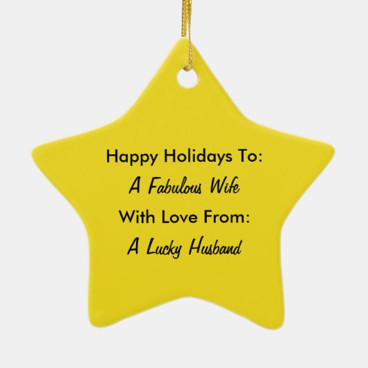 Ornement En Céramique Récompense faite sur commande de dévouement (Dos)