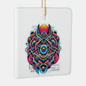 Ornement En Céramique Recursion, collapse, and recombination Ornament (Droite)