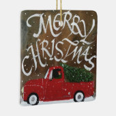 Ornement En Céramique Red Truck (Droite)