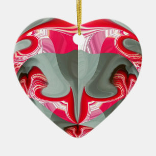 Ornement En Céramique Red Vintage Hakuna Matata cadeaux ronds.jpg