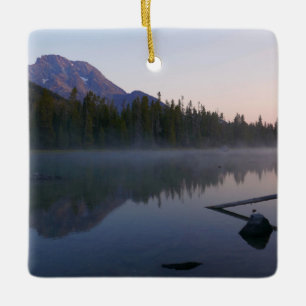 Ornement En Céramique Reflet du lever de soleil à String Lake II