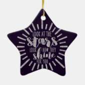 Ornement En Céramique Regardez comment ils brillent pour vous la (Dos)